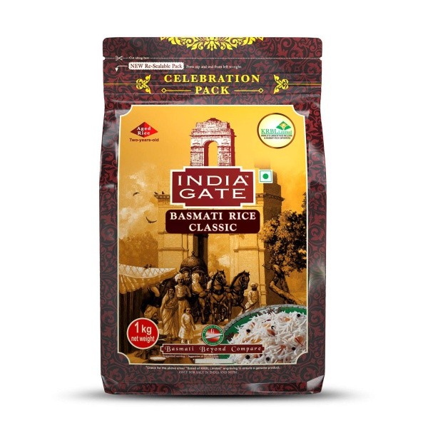 India Gate Classic Basmati Rice: Authentic Indian Aroma & Taste | 1 KG