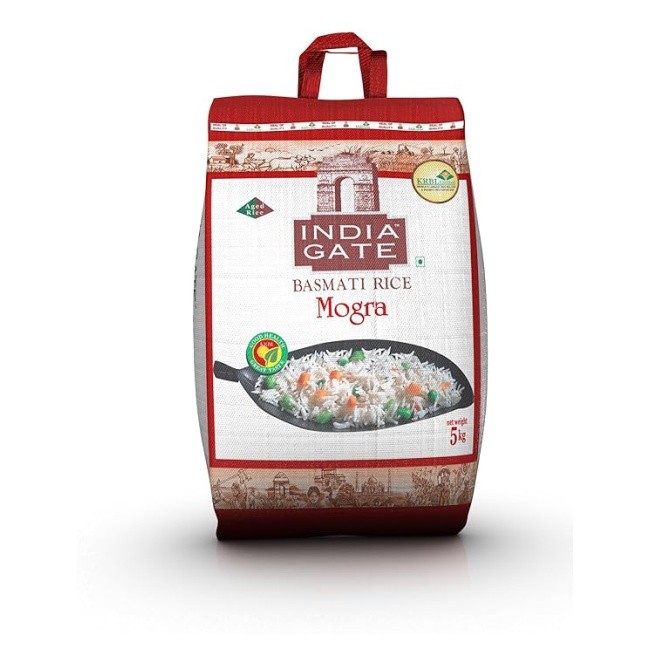 India Gate Mini Mogra Basmati Rice: The Finest Quality Rice | 5 KG