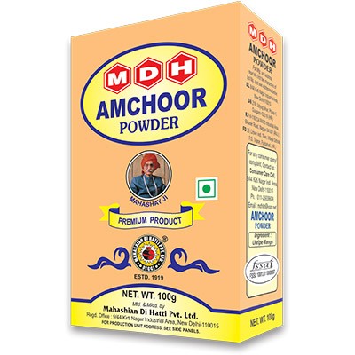 MDH Amchoor Powder (Mango Powder) for Tangy Twist to Dishes- Indian Spice | 100 Gm