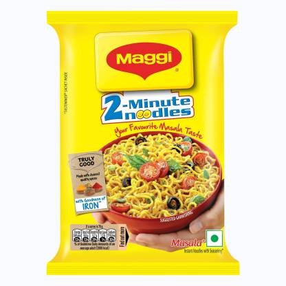 Maggi 2-Minute Masala, Easy to Make Instant Noodles Vegetarian  (70 g)