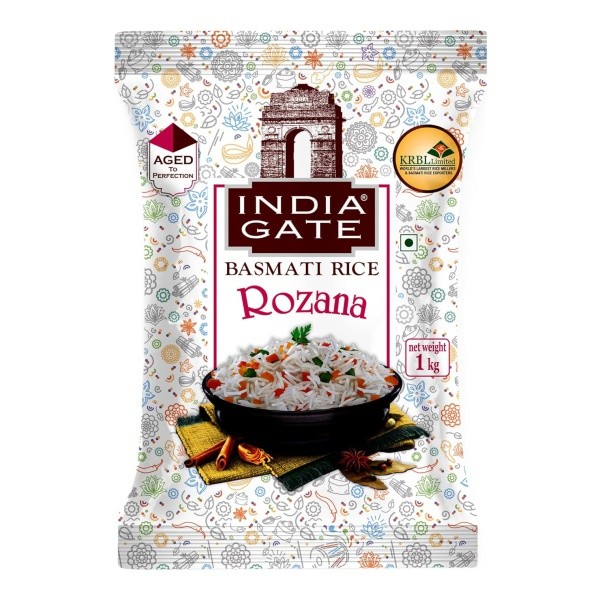 India Gate Rozana Basmati Rice: Authentic Indian Rice | 1 KG